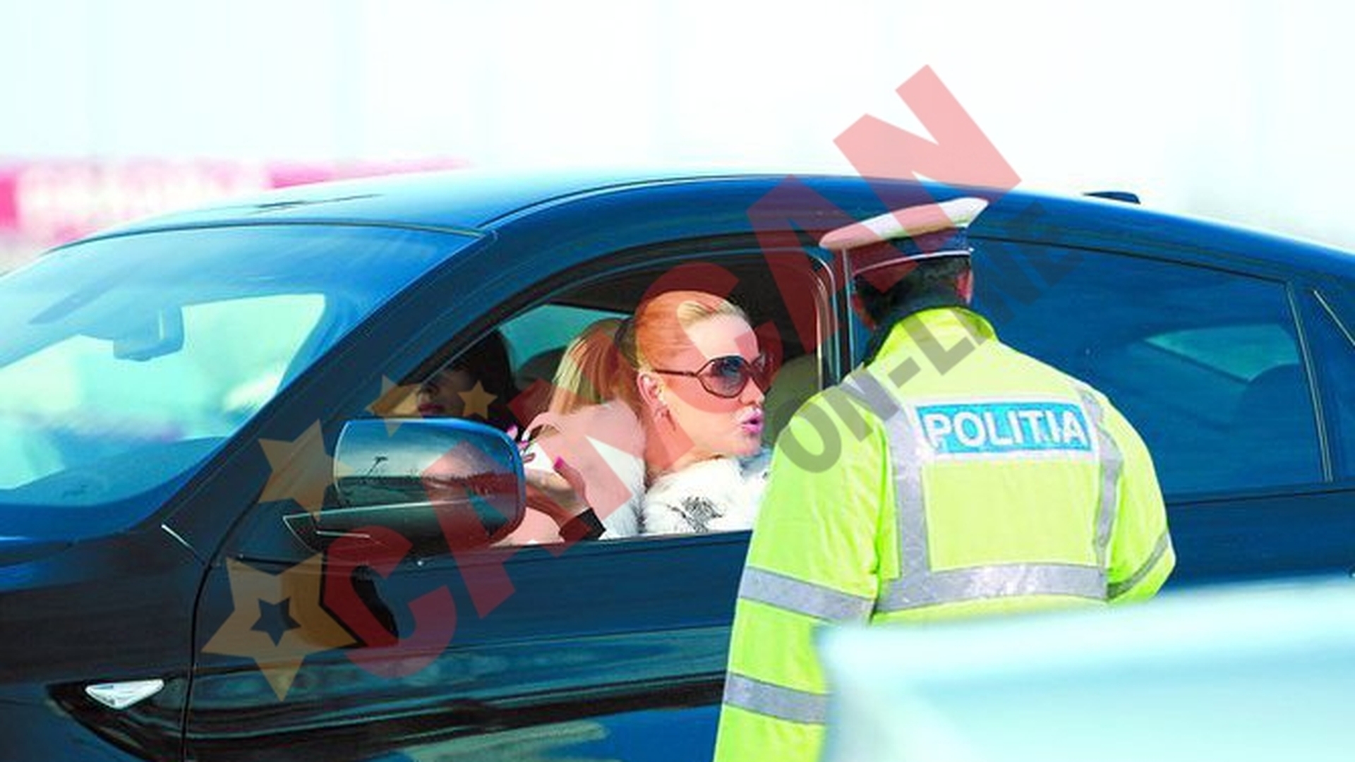 Bianca Dragusanu, oprita de politie