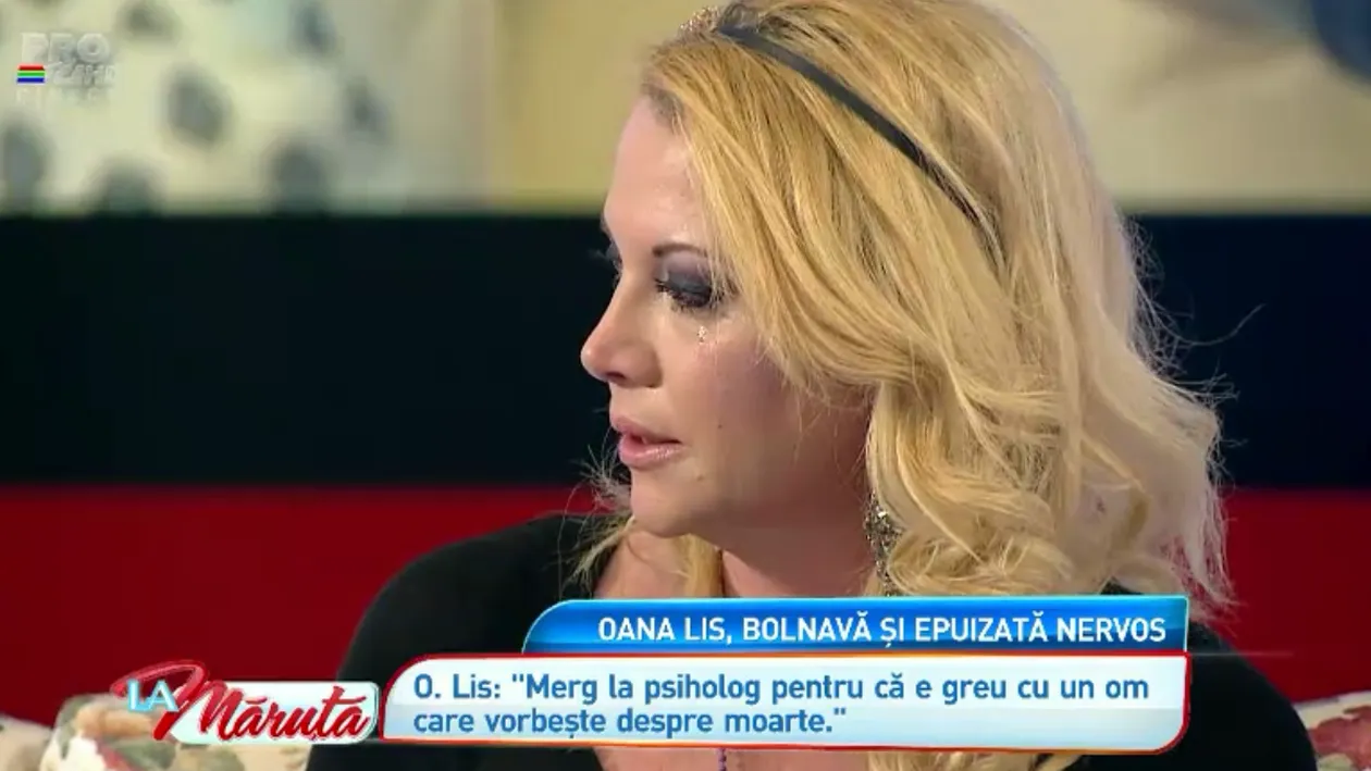 Oana Lis a ajuns la SPITAL! Da, merg la psiholog! Vedeta a plans in direct, intimpul unei emisiuni