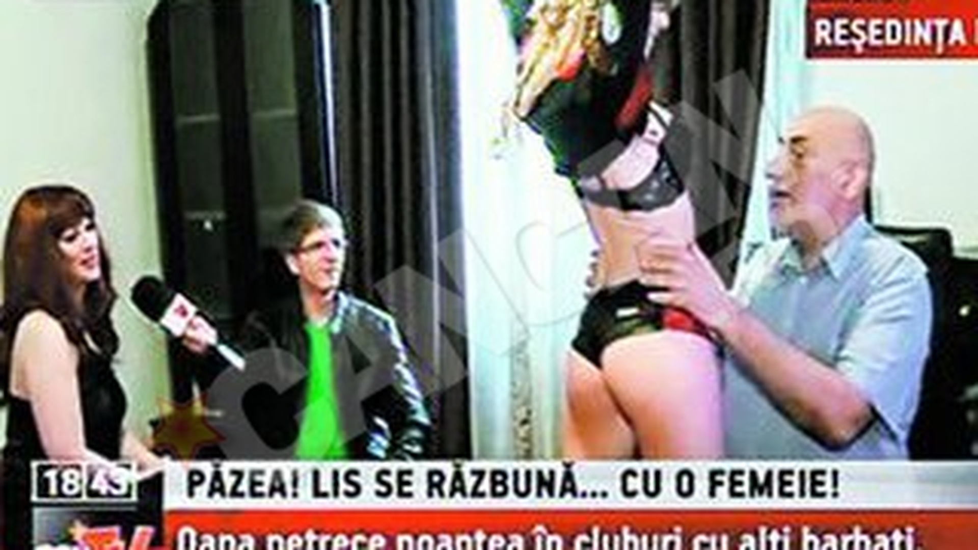 CANCAN TV l-a razbunat pe Lis! I-a bagat o stripteusa in dormitor