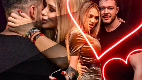 Victor Slav, în ipostaze tandre cu sosia Biancăi Drăguşanu. FOTO