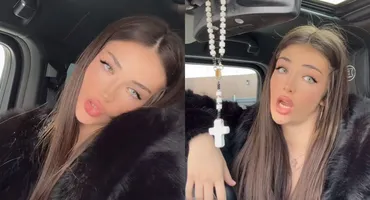 Ce-a putut să împartă Andreea Bostănică pe străzile din Capitală. O bătrânică și-a făcut cruce! VIDEO