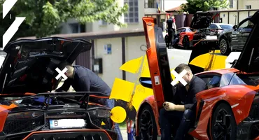 L-a lăsat în drum Lamborghini-ul de 150.000 de euro. Imagini rare cu bolidul care s-a “stricat” din senin