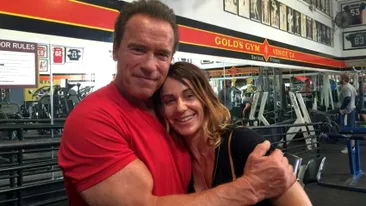 Nadia Comăneci a sărbătorit 43 de ani de la primul 10 al gimnasticii împreună cu Arnold Schwarzenegger. Celebra româncă i-a pipăit mușchii actorului