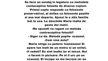 BANCUL ZILEI | Metoda contraceptivă pupilă-scăunel