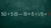 Test de inteligență exclusiv pentru genii | Calculați în minte 50:5(5-3)+5:1/5=?