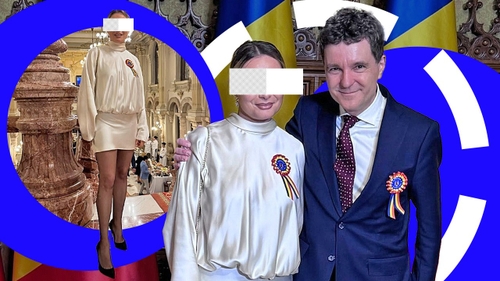 Vedeta care a furat privirile la Cotroceni, de 1 Decembrie. S-a pozat cu președintele, dar toată lumea era atentă la ... picioarele ei!