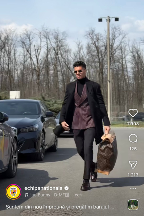 Ianis Hagi, apariție plină de rafinament înainte de meciul cu Turcia- sursa- Instagram/ Echipa Națională