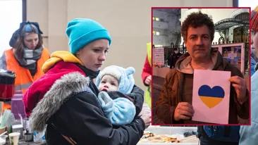Povestea tulburătoare a familiei de refugiaţi din Ucraina, pe care Mihai Călin a găzduit-o la el în casă: “Au dormit şase zile în baie”