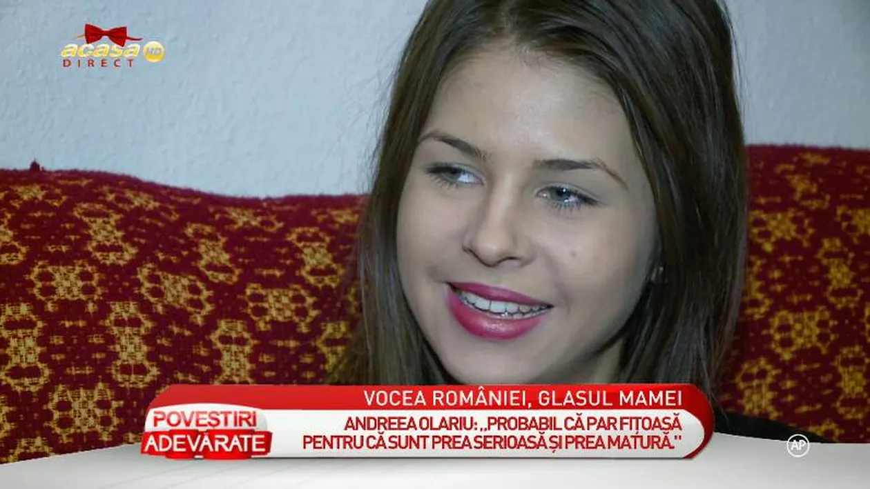 Andreea Olariu de la Vocea României: Mi se spune că-s fiţoasă, dar aparenţele înşală