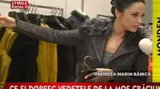 VIDEO Uite cei isi doresc vedetele de Mos Craciun! Andreea Marin Banica: "Imi place aceasta rochie cu lucratura manuala, speciala"