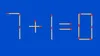 Test IQ exclusiv pentru genii | 7+1=0 este greșit. Pentru a corecta egalitatea, mutați un singur chibrit