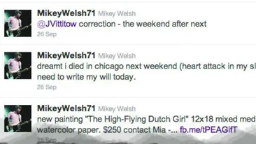 Fostul basist al trupei Weezer, decedat intr-o camera de hotel. Si-a anuntat moartea de doua saptamani