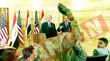 Face bani din pantofii azvarliti in Bush