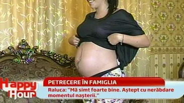 VIDEO Raluca, sotia lui Pepe, isi arata burtica de gravida! Imi este frica de nastere, dar sunt tanara si o sa-mi revin repede!