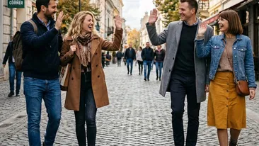 Dacă două cupluri se întâlnesc pe stradă, cine trebuie să salute primul, de fapt? Regula pe care puțini o cunosc