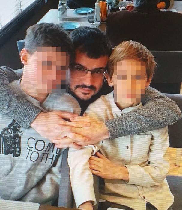 Gabriel Stati, alături de fiii lui, Tristan și Nichita
