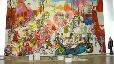 Tablou gigant expus la Sibiu