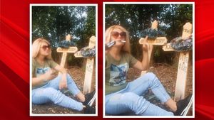 Imagini tulburătoare! Cum s-a filmat în cimitir mama gemenilor căzuți de la etajul 10 (în timp ce ea făcea live pe Facebook)