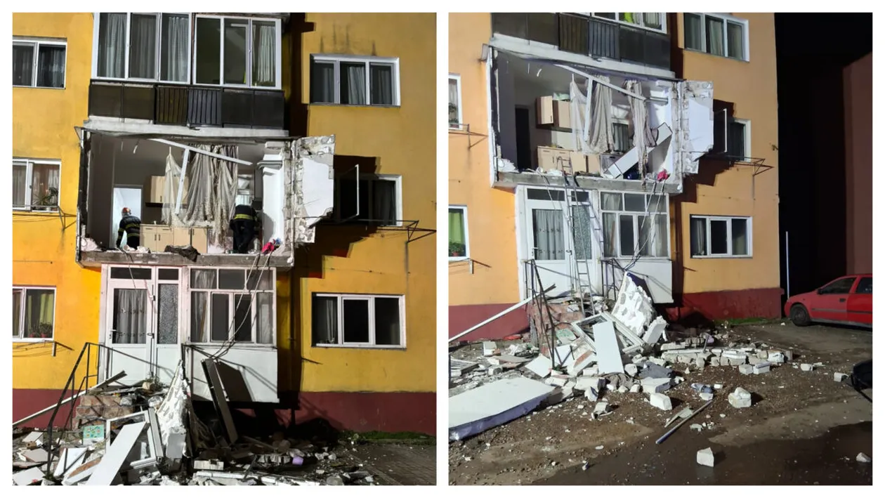Explozie într-un bloc din Bihor! O femeie a fost proiectată afară din locuința ei. Detalii de ultimă oră