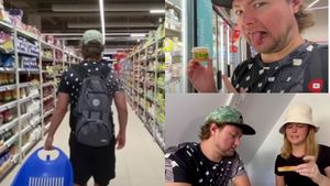Reacția virală a unui cuplu de americani după ce a intrat într-un supermarket din România: ”Ne întrebăm dacă și alte magazine au asta”