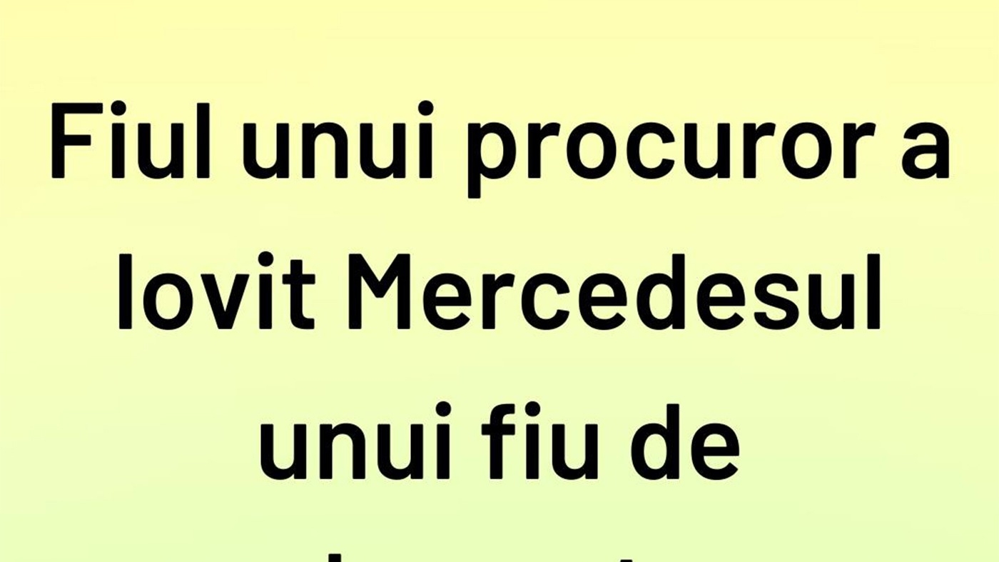 BANC | Fiul unui procuror a lovit Mercedesul unui fiu de parlamentar. Cine e vinovat?