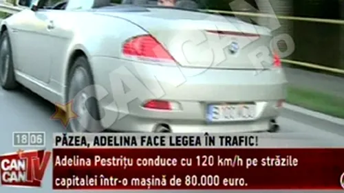 VIDEO Adelina Pestritu se rupe in figuri cu decapotabila iubitului: E masina mea, am castigat-o la loto