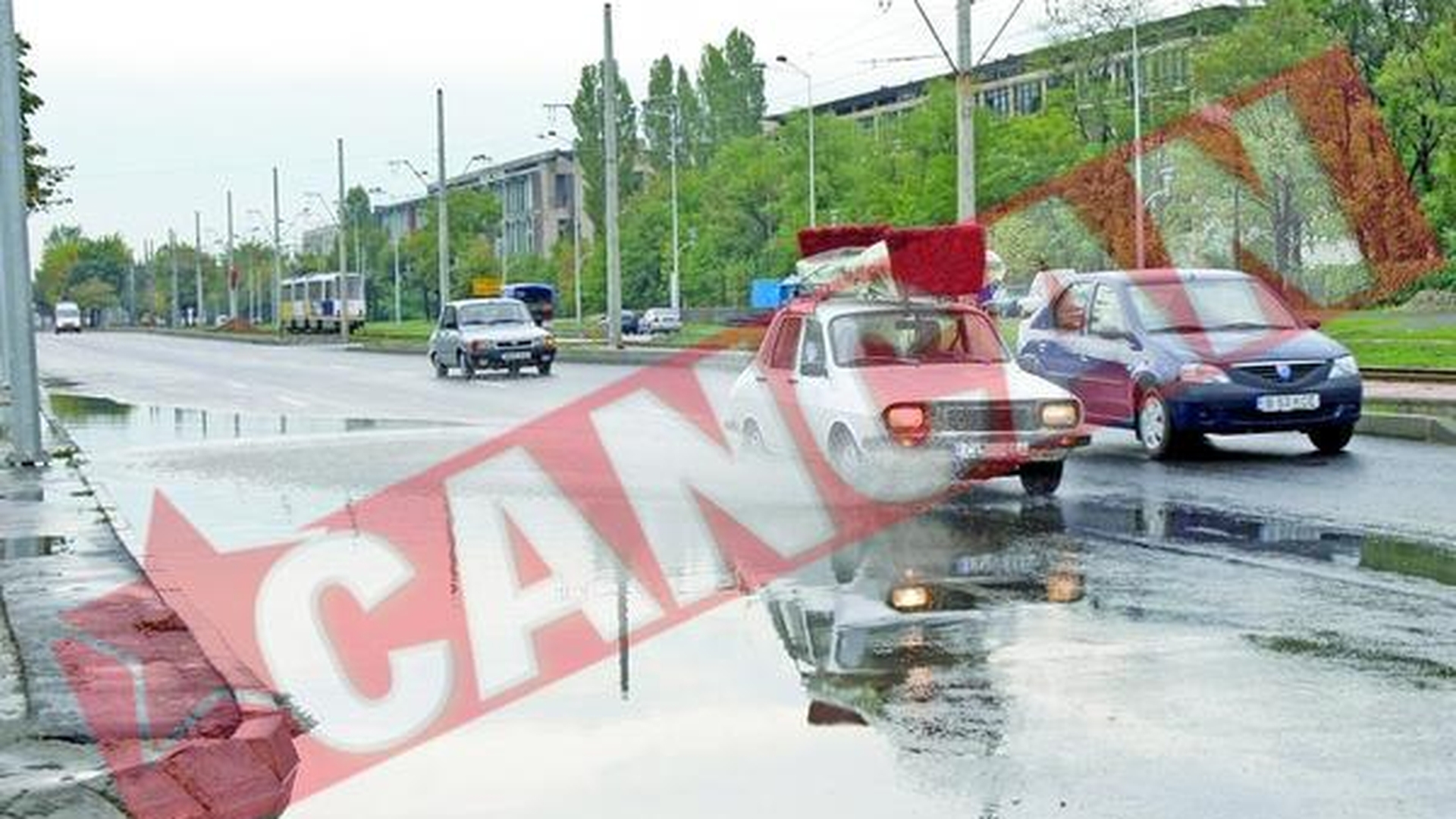 Dupa ploaia de ieri, traficul din Bucuresti a fost haotic
