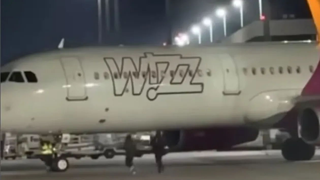 Haos total pe aeroportul din Köln. Doi români au forțat o ieșire de urgență și au alergat pe pistă după avion