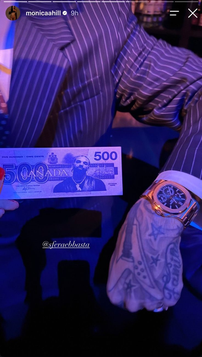 Monica Hill a dat check-in la petrecerea anului! Drake a aruncat cu bani și cadouri de lux sub ochii româncei