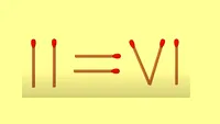 Test IQ exclusiv pentru genii | Mutați un singur chibrit pentru a corecta II=VI