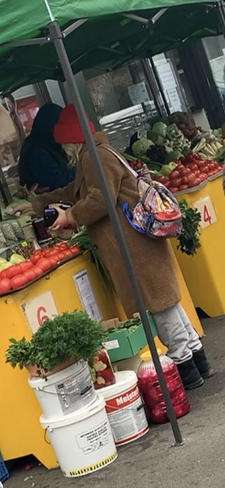 Gina Pistol și-a cumpărat cele mai proaspete fructe și legume