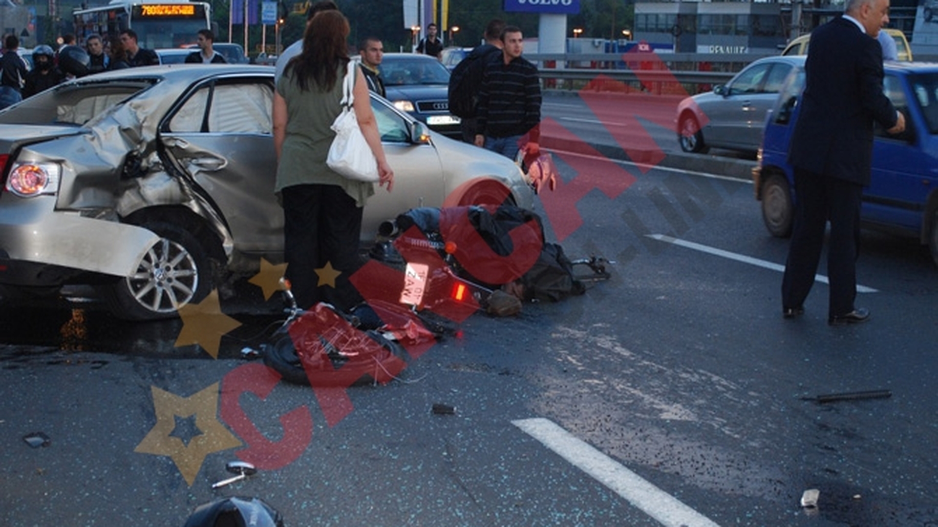 Accident teribil pe DN 1! Motocilst ucis de un ofiter MAI
