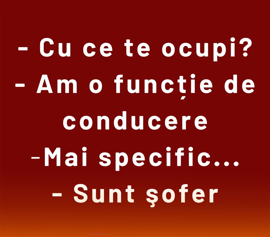 BANCUL ZILEI | Cu ce ce ocupi?