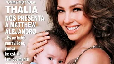 Thalia a participat la prima sedinta foto alaturi de fiul ei! Uite ce frumoasa e cu Matthew Alejandro in brate!