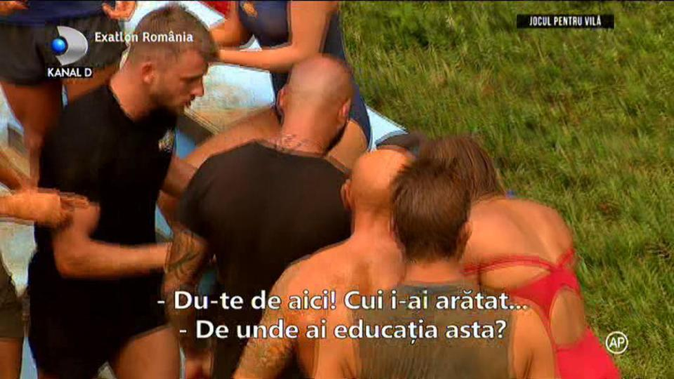 Exatlon 3 noiembrie. Replici acide între concurenți în timp ce se luptau pentru casă. Giani Kiriță: “Cui arăţi tu m#$e?”