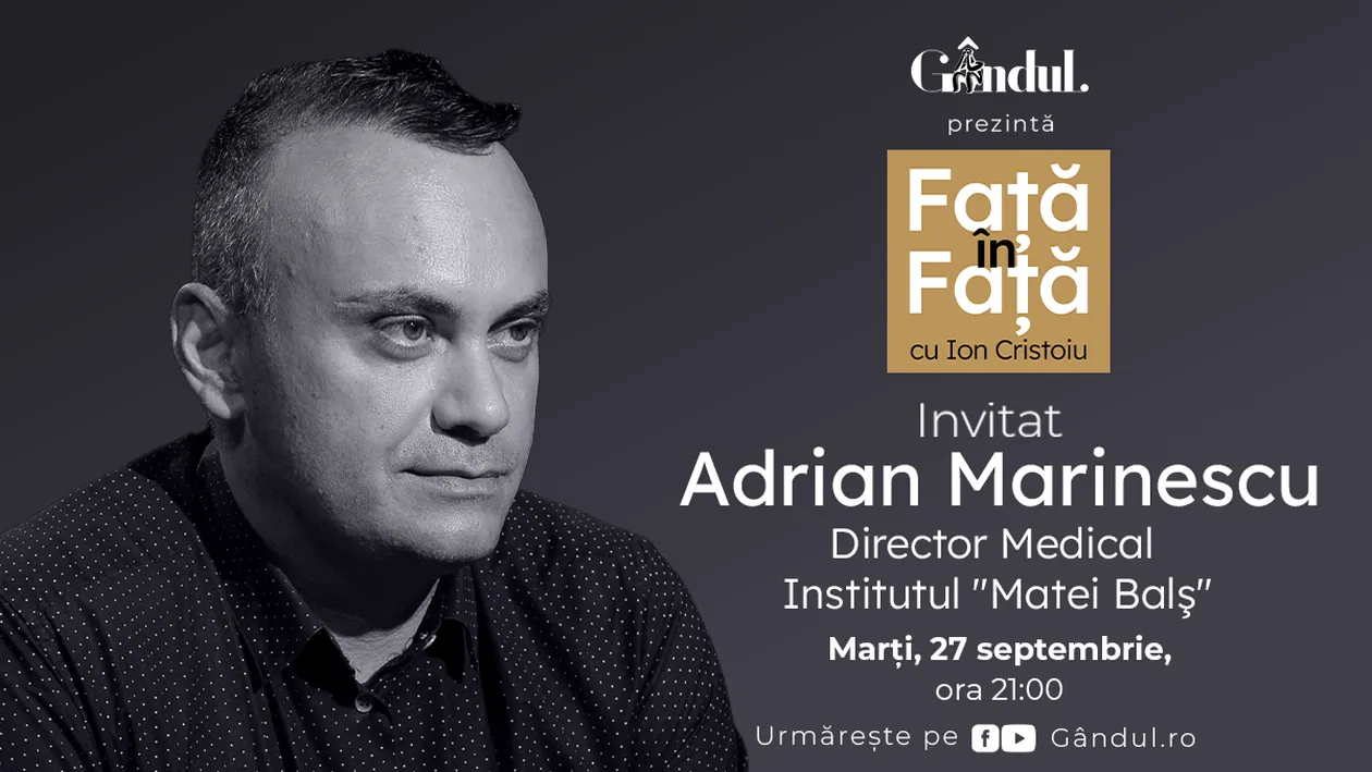 ‘’Față în față cu Ion Cristoiu’’ începe marți, 27 septembrie, de la ora 21.00