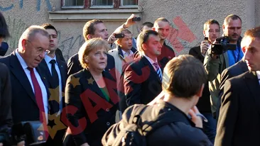 Angela Merkel, la primbare prin Cluj