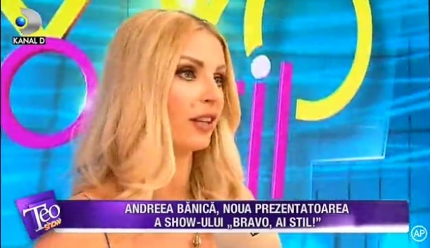 Andreea Bănică este deja pregătită să preia rolul de prezentatoare