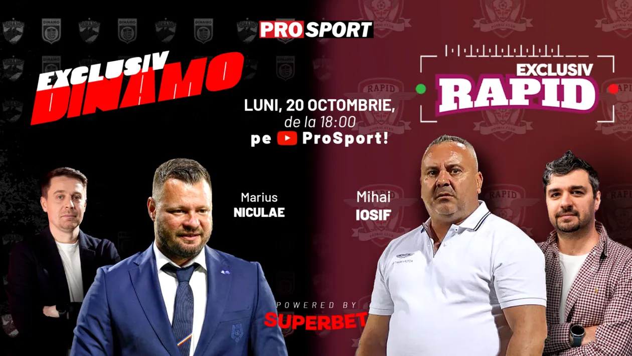 EXCLUSIV DINAMO și EXCLUSIV RAPID, ediție specială după derby cu Marius Niculae și Mihai Iosif
