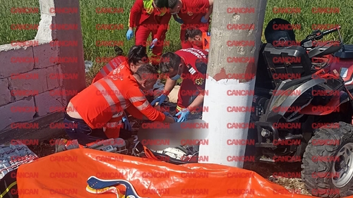 Tragedie în Giurgiu! Un bărbat și fiul său de doar 9 ani au murit după ce au intrat într-un stâlp cu ATV-ul. VIDEO