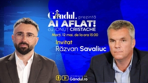 „Ai Aflat! cu Ionuț Cristache” începe marți, 12 mai, de la ora 15.00, live pe Gândul. Invitat: Răzvan Savaliuc