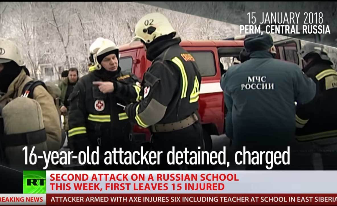 Al doilea atac într-o şcoală din Rusia. Un elev şi-a lovit colegii cu toporul şi a incendiat clasa cu un cocktail Molotov