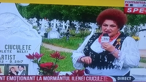 Elena Merişoreanu a vorbit despre zestrea Ilenei Ciuculete chiar în faţa mormântului regretatei artiste