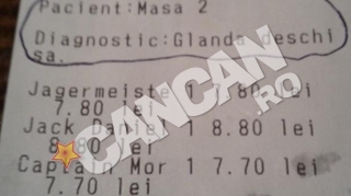"Va rugam sa platiti inainte sa muriti" sau "Veti face pipi de 33 de lei"! Cele mai haioase note de plata, emise intr-un local din Hunedoara