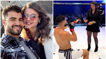Iancu Sterp și-a cerut iubita de soție, după ce a pierdut meciul RXF. Gestul emoționant făcut pe ringul de luptă: „Am un câștig mai mare, femeia vieții mele”