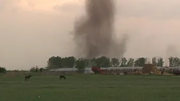 Fenomen meteo ciudat: o tornada a lovit un sat brailean