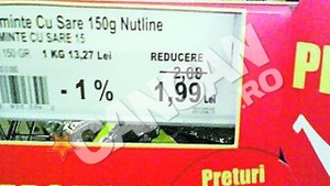 Un supermarket din Timisoara face reduceri "uriase" la seminte de floarea-soarelui. Momiti cu reduceri de un ban