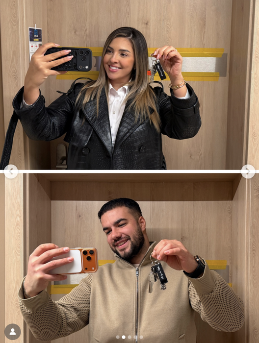 Daniela și Culiță, vecini în același bloc/foto: Instagram