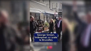 George Simion, primit cu entuziasm de românii din Bruxelles. Au ieșit în stradă „să îl vadă pe viitorul președinte”