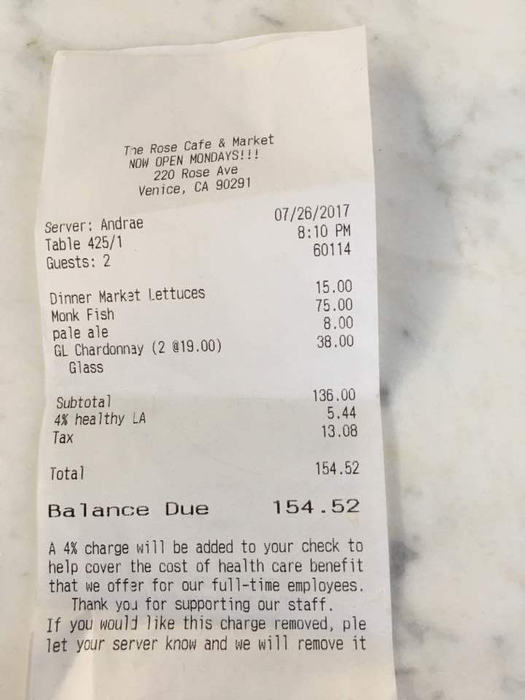 Nota de plată pe care au avut-o Nadia Comăneci şi Paul Ziert la restaurant
